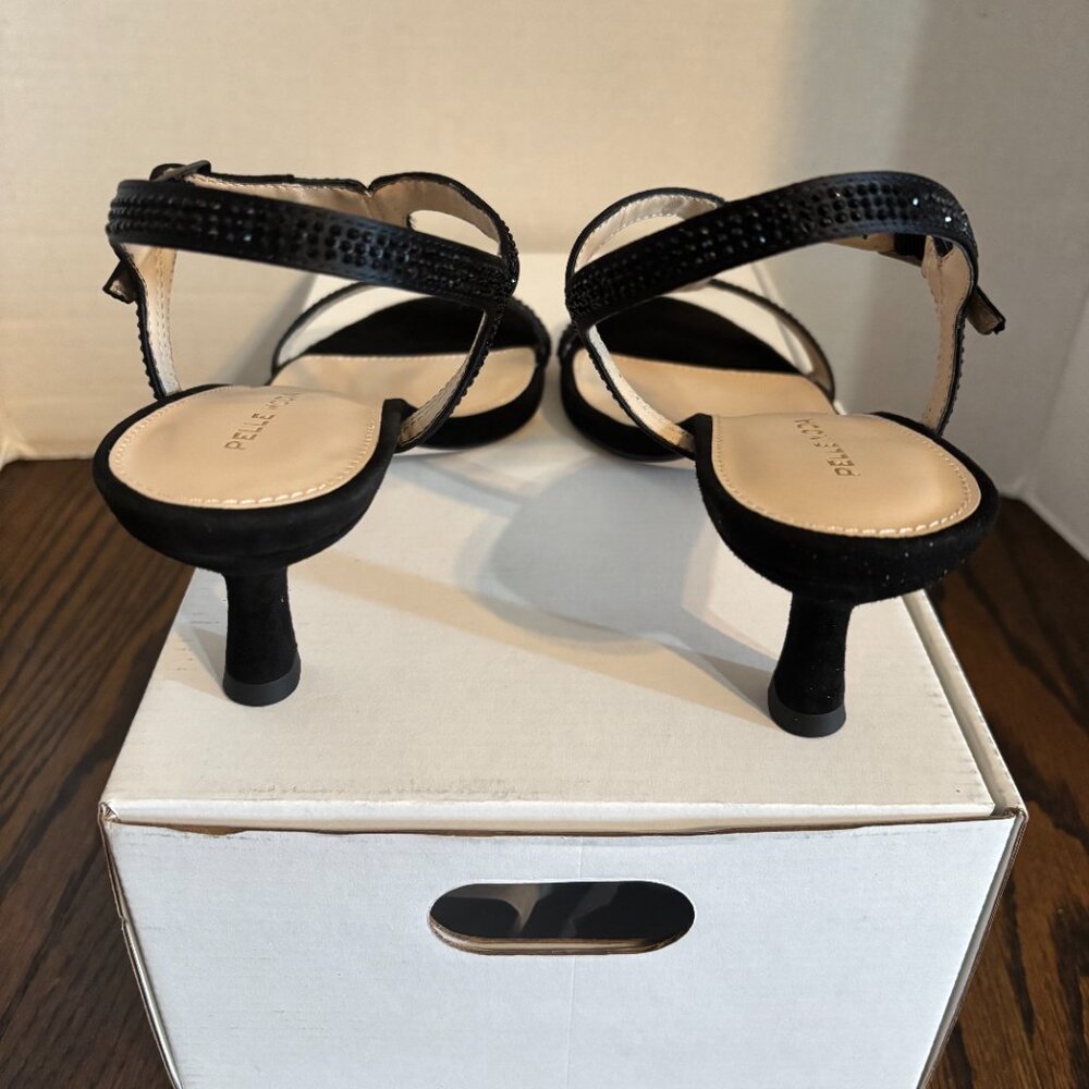 Pelle Moda Black Iya T-Strap kitten heels SZ: 8.5 - Picture 14 of 16